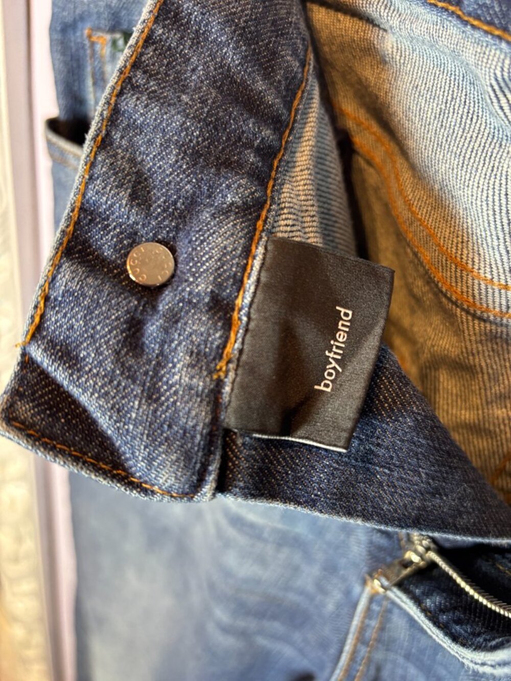 Gucci Blue Stretch Denim Boyfriend Fit Chic Designer Jeans Women’s Size 42 - Picture 4 of 11